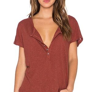 We The Free Brick Red Short Sleeve Tee